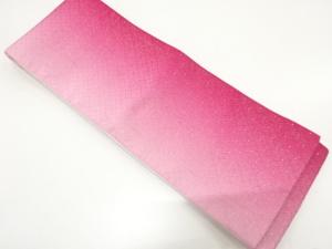 斜め格子模様織り出し　半幅帯